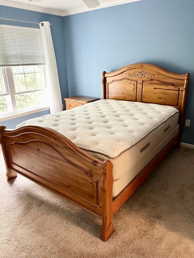 Queen Size Wood Bed Frame - Will Deliver