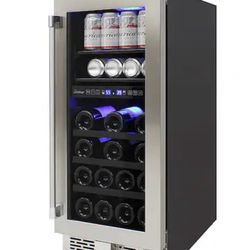 Wine cooler 19-Bottle Dual Zone Beverage Cooler - Black