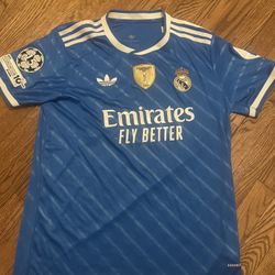 Real Madrid Blue Away Kit Mbappe