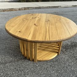 Handcrafted 36” Round Coffee Table 