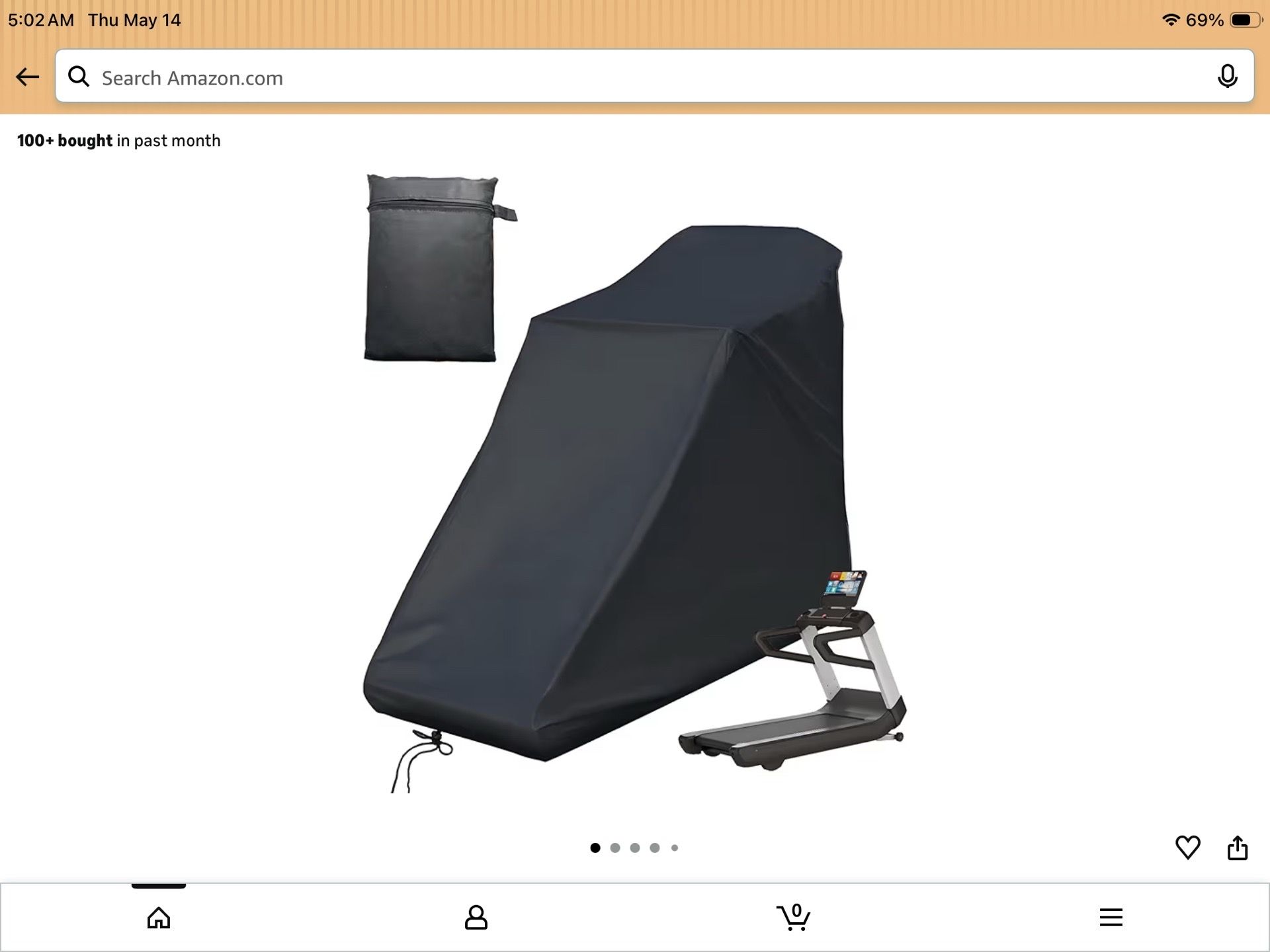 Treadmill cover