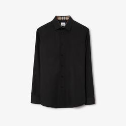 Slim Fit Stretch Burberry Long Sleeve Shirt  (Small)