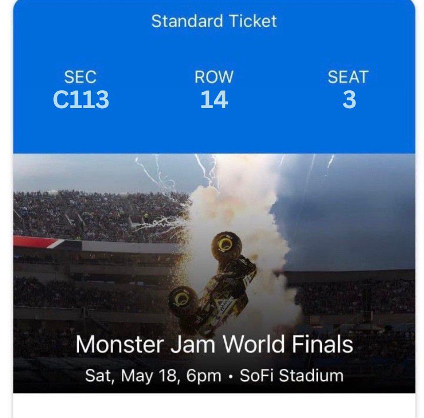 Monster Jam World Finals Tickets 
