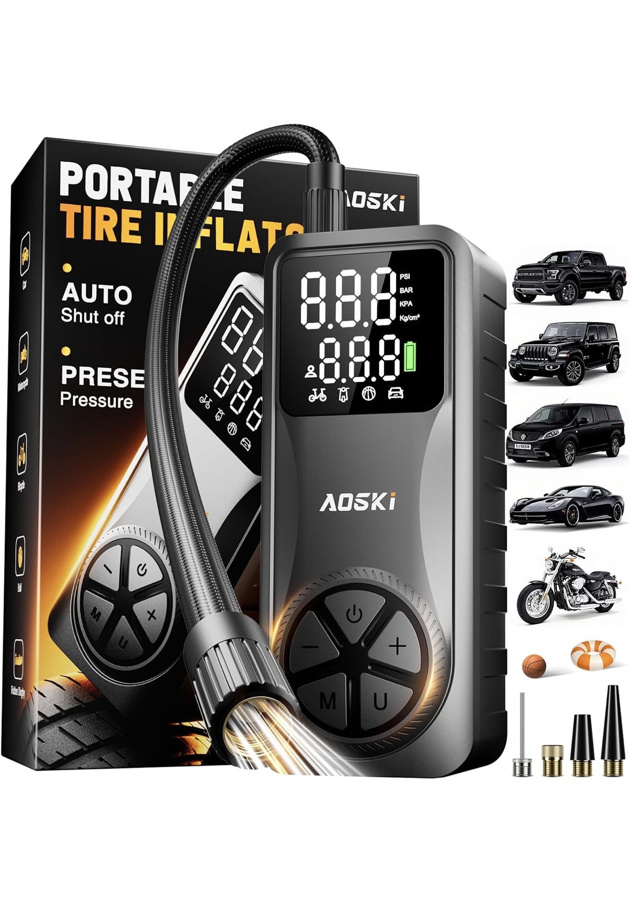 Tire Inflator Portable Air Compressor