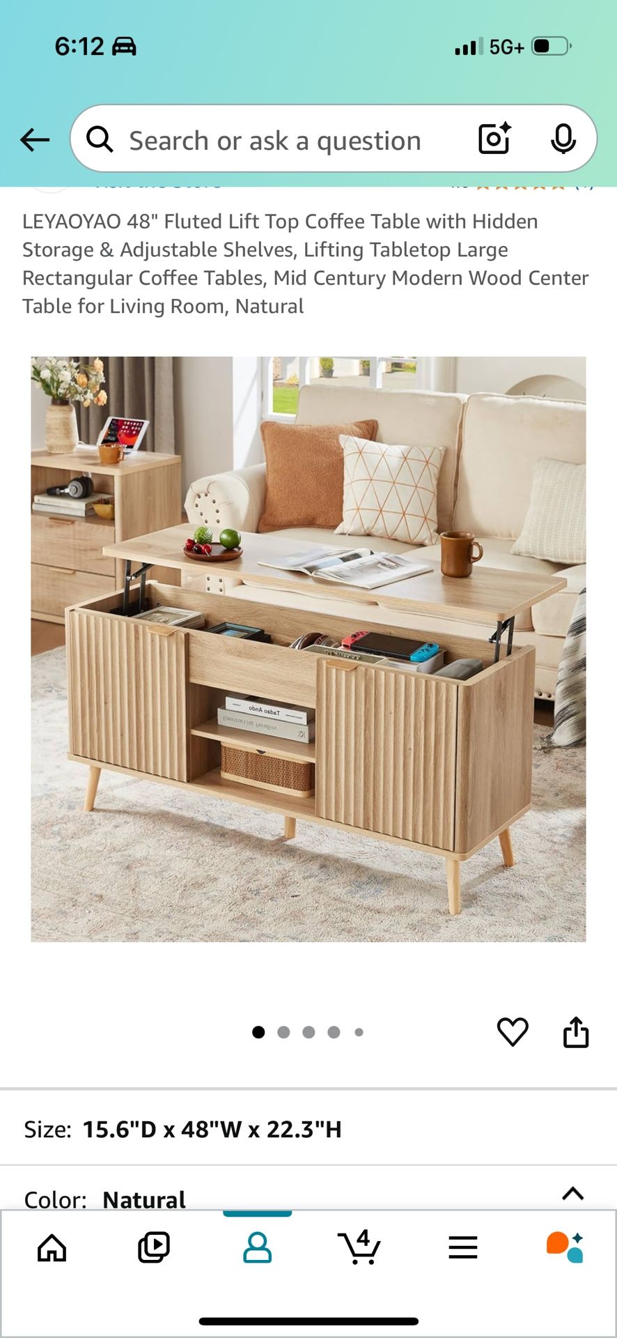 Coffee Table with storage 