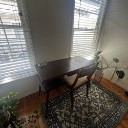 Vintage desk table and chair