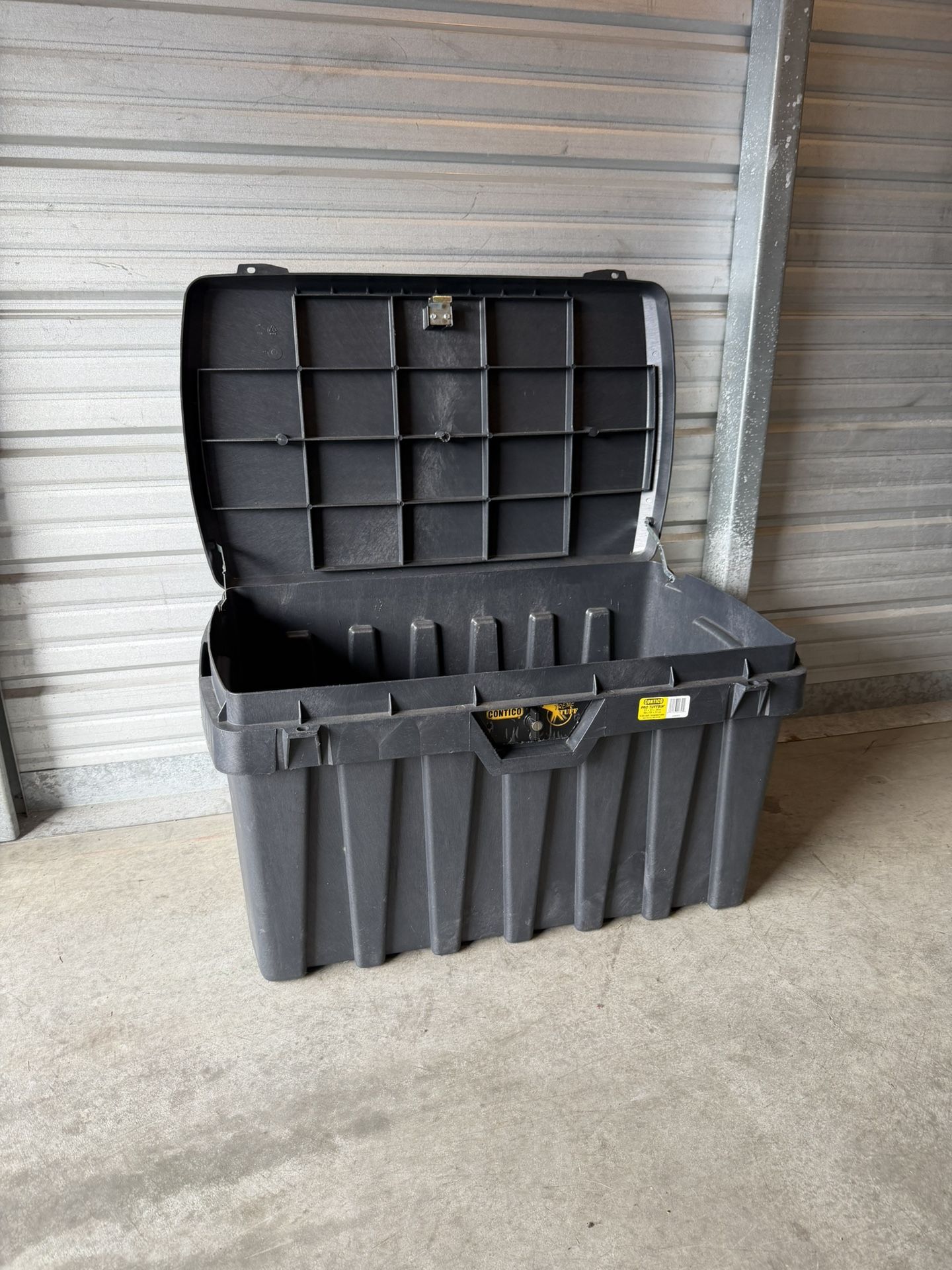 CONTICO Tool Box: 37 in W 21 in D 20 in H, Foam, Black, Hinged Lid