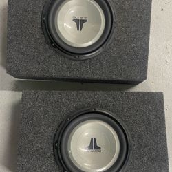 2 Jl Audio 10 Inch W1 Subs In Truck Boxes 