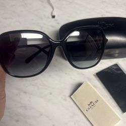 Black COACH sunglasses