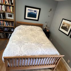 Queen Bed frame And Boxspring