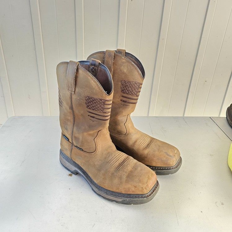 Mens Ariat Composite Toe Boots Size 11.5 D