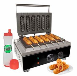 Commercial Corn Dog Waffle Maker Machine