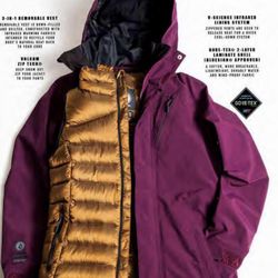 NEW! Volcom Campos INF GORE-TEX® Jacket - Women's Winter Orchid - 3 N 1 - XS - NWT