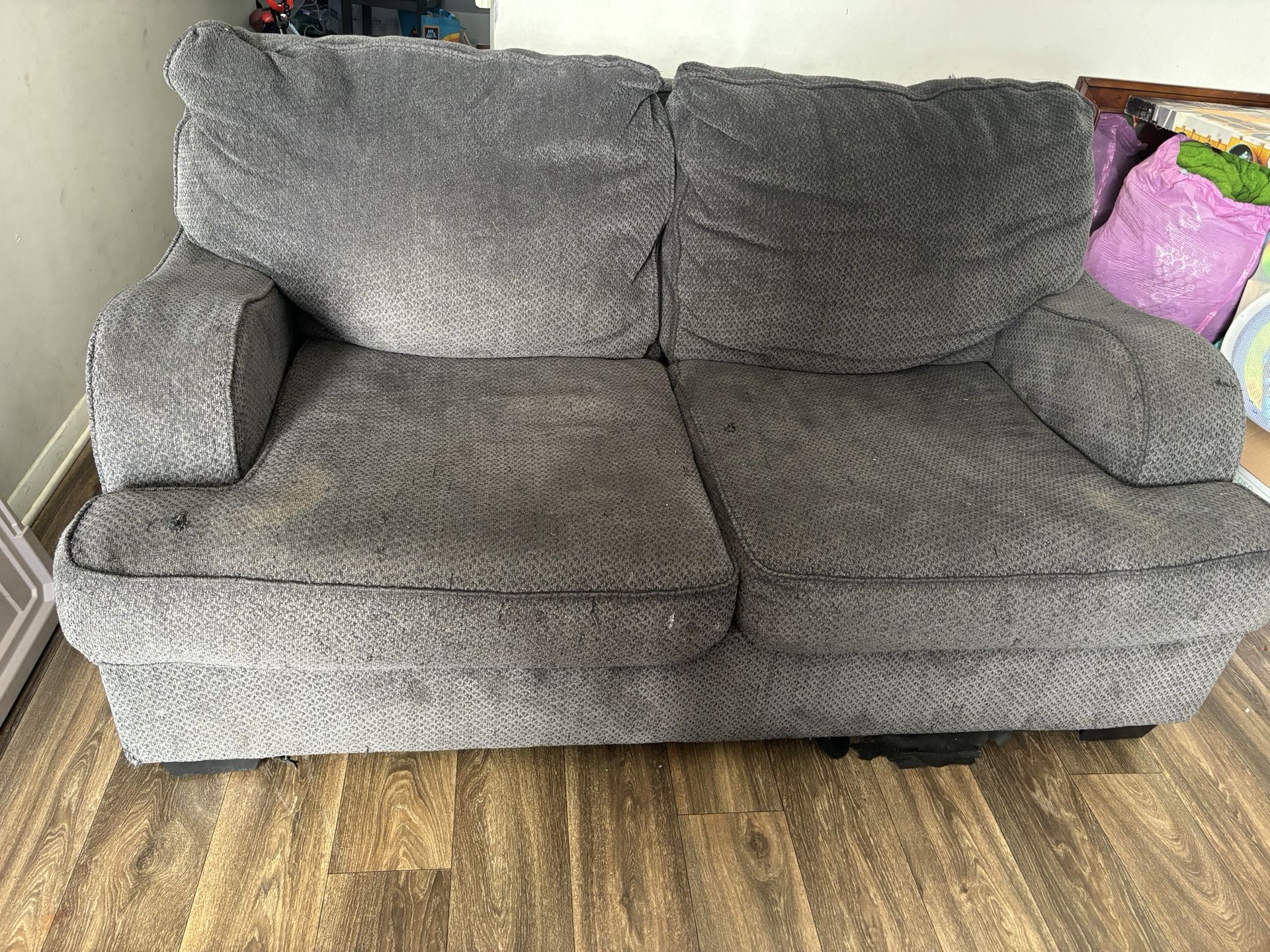 dark grey couch
