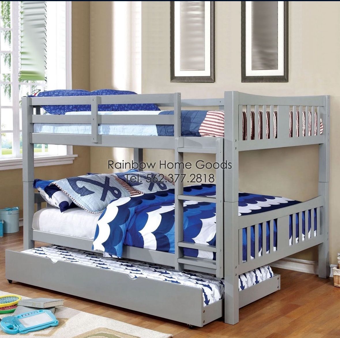 Full Bunk Bed With Twin Trundle
