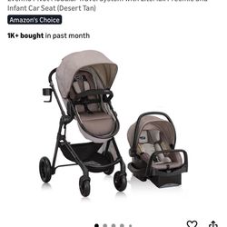 Even Flo Litemax Stroller + Car Sear + Base 
