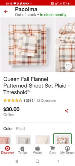 Threshold Queen Flannel Sheet Set