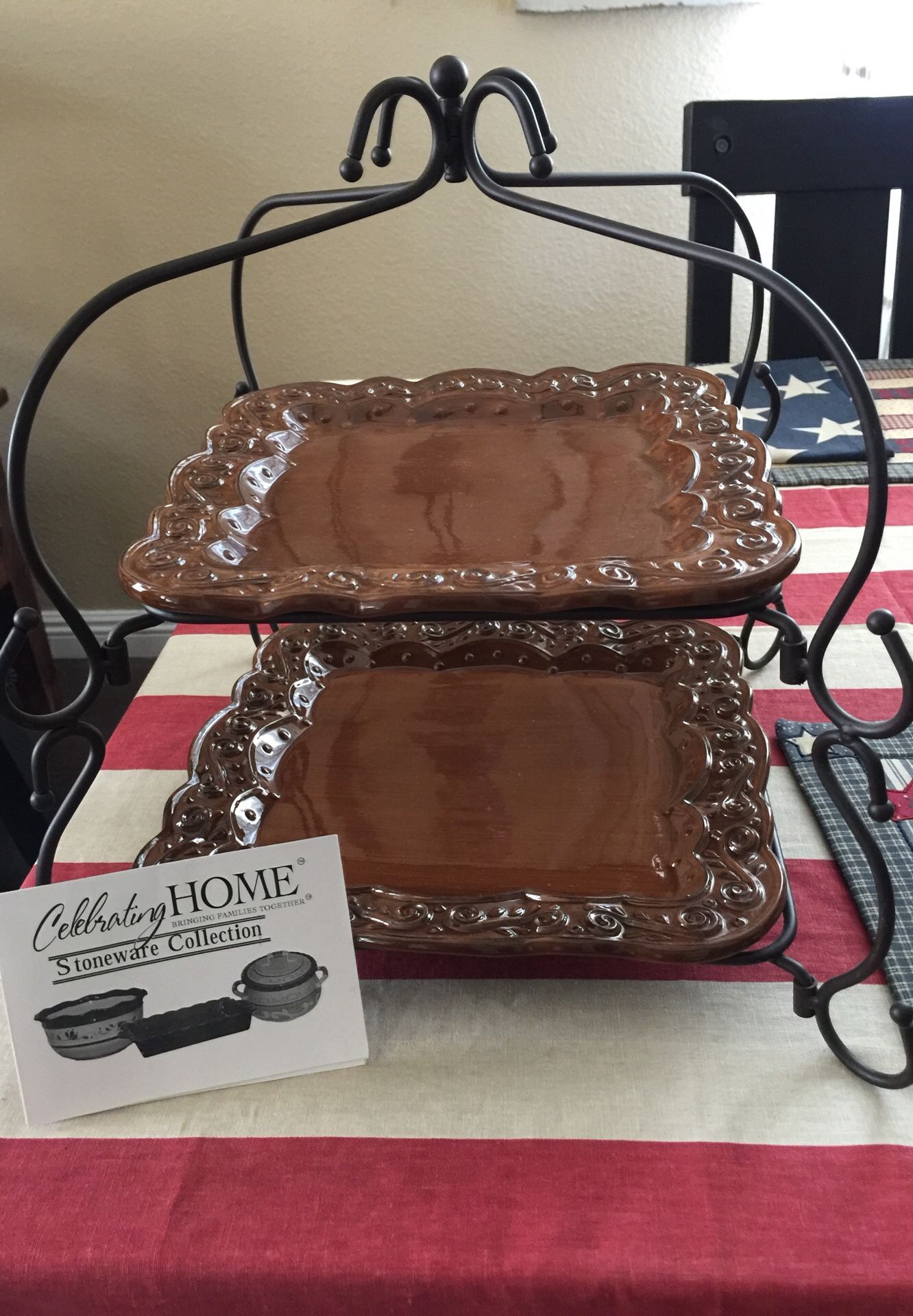Celebrating Home Stoneware Two Tier Venetian Set