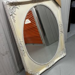 Large distressed, vintage style mirror