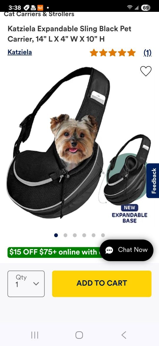 SLING ANIMAL CARRIER