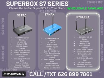 SuperBox ⚡ Super Box ⚡ ⚡ S7 ULTRA  / S7 Max  / S7 Pro ⚡⚡ VseeBox ⚡ Vsee Box  ⚡ SuperCaja ⚡ Brand New - El Monte Pickup 💎