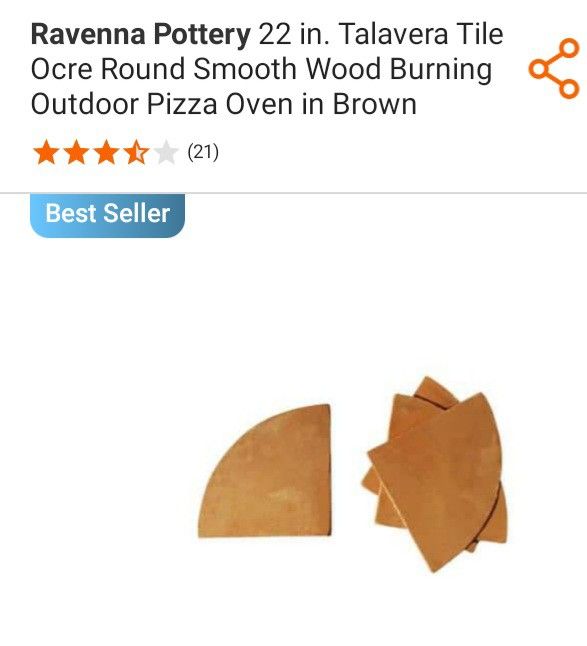 Ravenna Pottery 22in Talavera Tile Ocre Round Outdoor Pizza Oven for Sale  in Phoenix, AZ - OfferUp