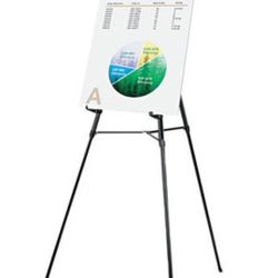 Easel includes pad retainer to hold flipcharts