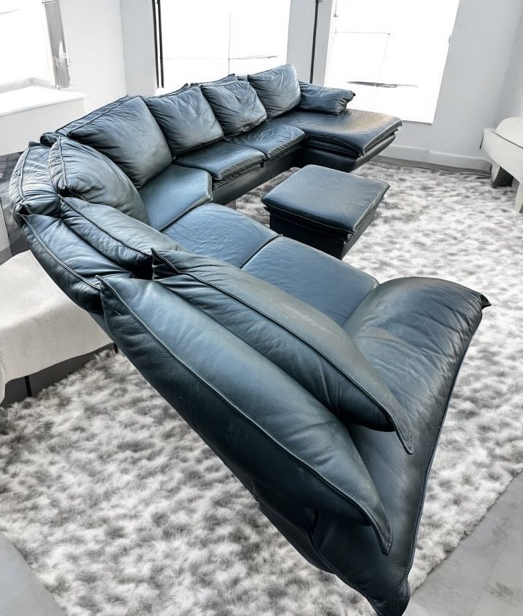 Free Delivery Leather Sectional Couch