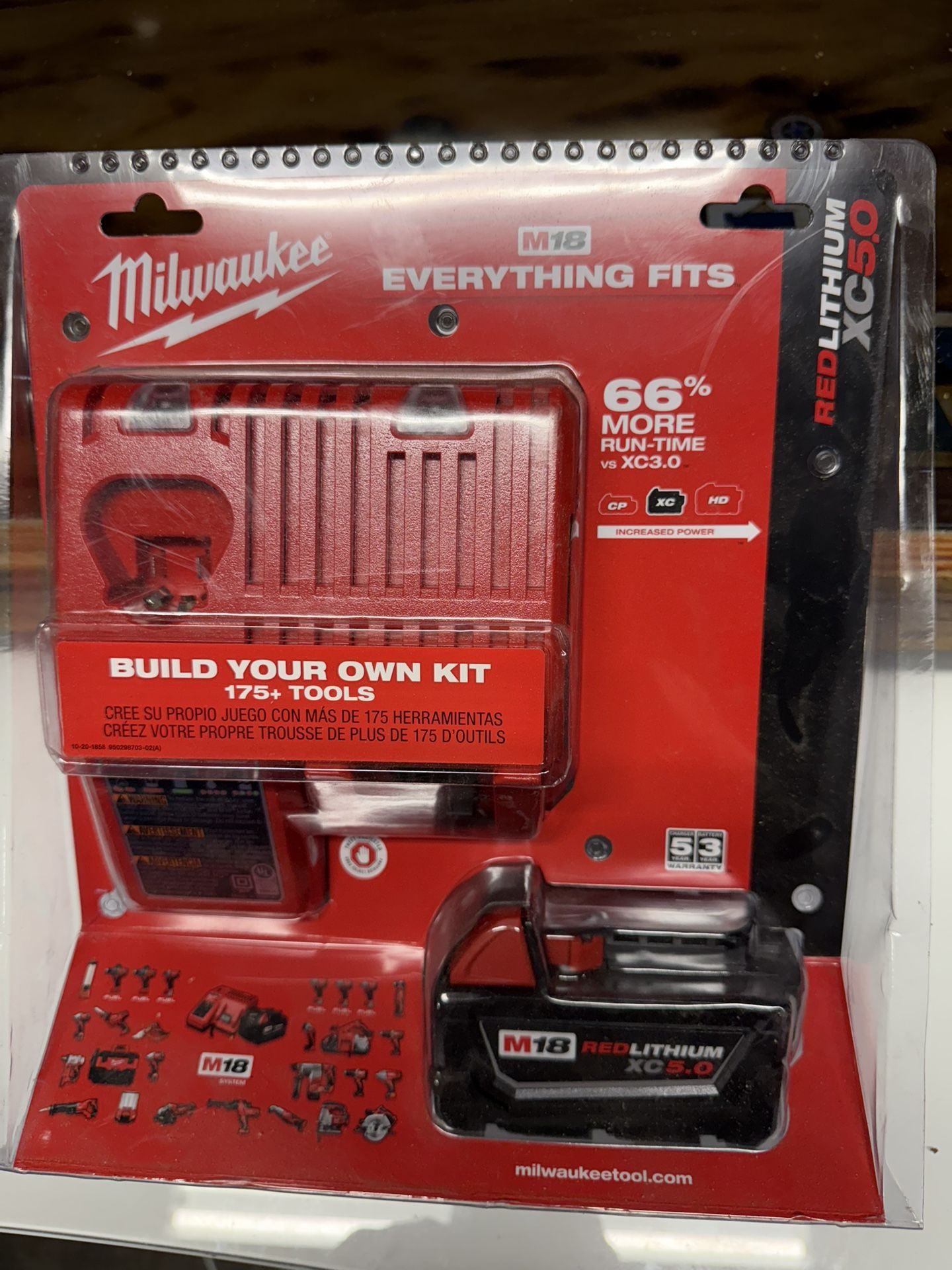Milwaukee M18 Xc 5.0 Battery And Charger