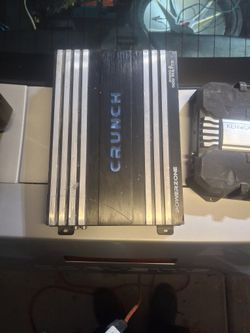 ALPINE TV DVD CRUNCH AMP AND KENWOOD AMP