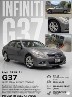 2012 Infiniti g37x