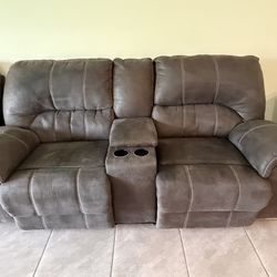 Gray Double Recliner 