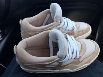 Jordan's, beige or brown 8.5,