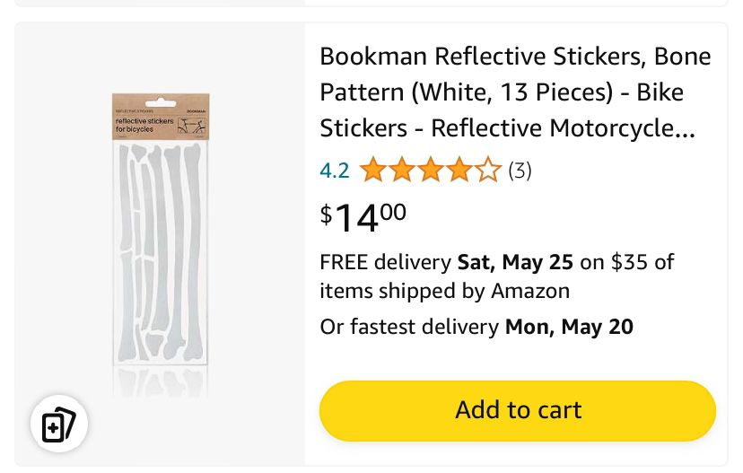 Bookman Reflective Stickers