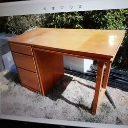 Conant Ball Solid Birch Desk With Pencil Drawer Mid Century Modern Vintage Retro