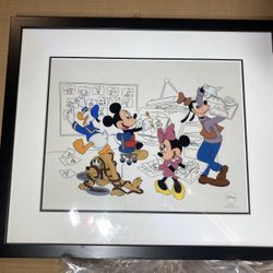Disney  Sericel  Limited Edition Fab  Five  Ink, Mickey Mouse, goofy, Pluto,