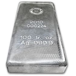100oz silver Bar