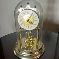 Antique Glass Glove Clock 