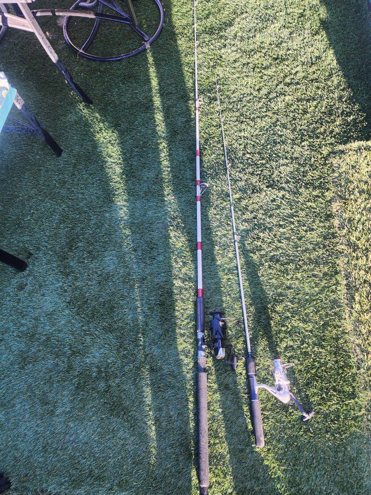 2 Used Fishing Poles 
