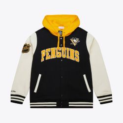 Pittsburgh Penguins Black Rinkside Fleece Full-Snap Jacket Large