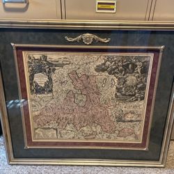 Vintage German Map 