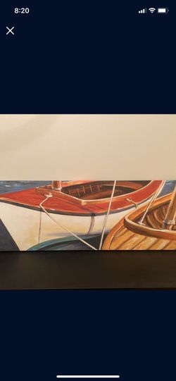 Colorful Boat Canvas