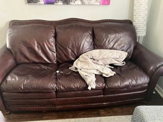 Faux Leather couch - no punctures