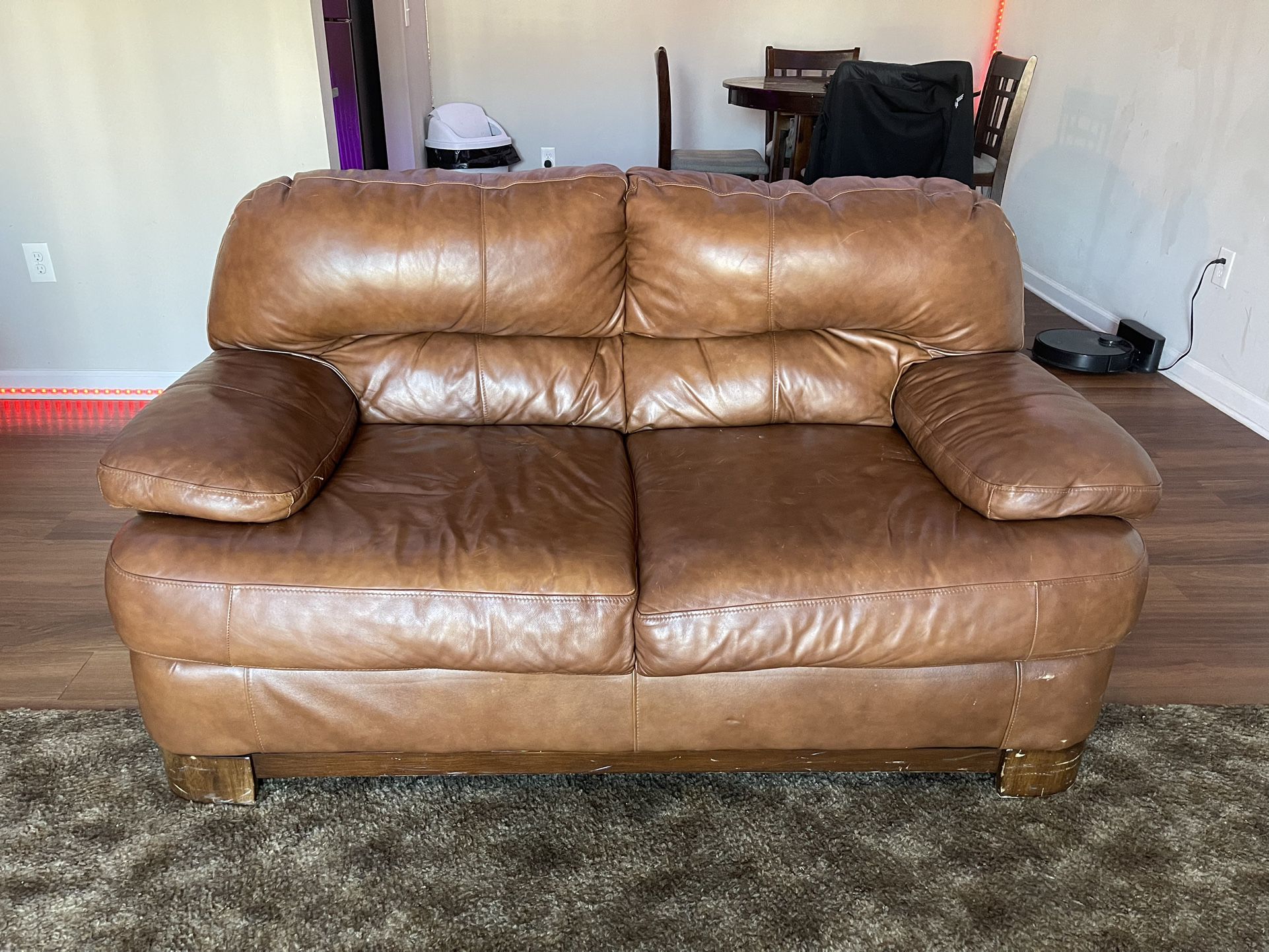 VERY Comfy Faux Leather Sofa