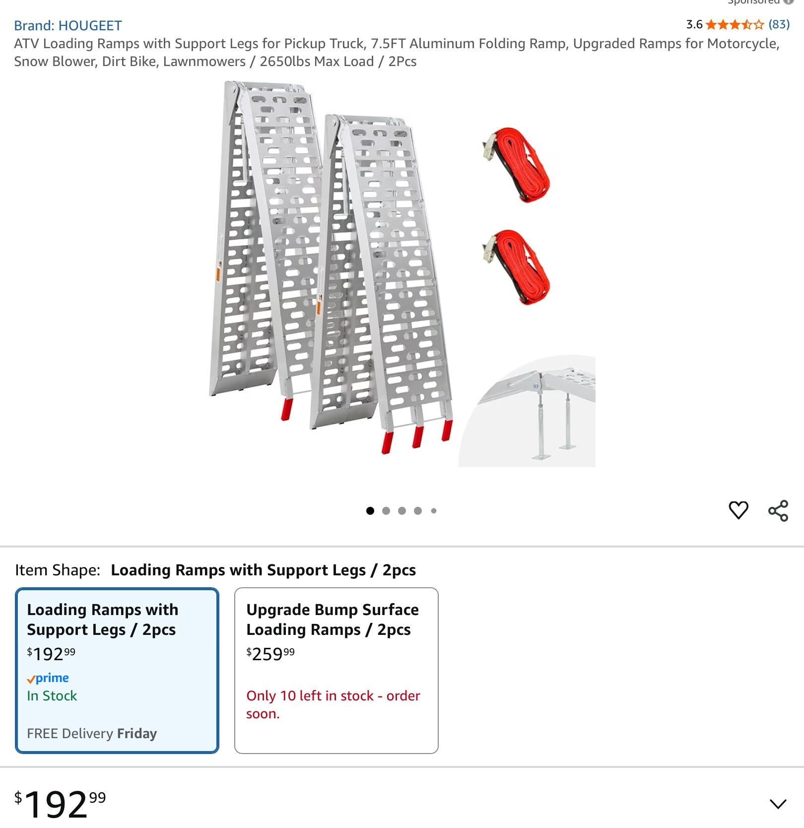 Aluminum Folding Loading Ramps NEW