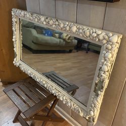 Refinished Seashell mirror