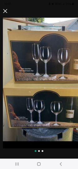 Wine Goblets 2 Boxes.