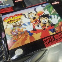 Super Nintendo Snes Disney Goof Troop Complete in Box 