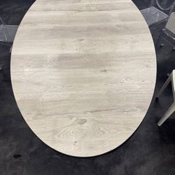 FREE Large Oval Dining  Table Modern Wood + Metal Base -  (Santa Monica/Brentwood)