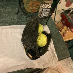 Mizuno softball glove 12.5” correctly broken in perfect for adult league or teen. ‘Tis is the Prospect Select model, has adjustable wrist strap for co